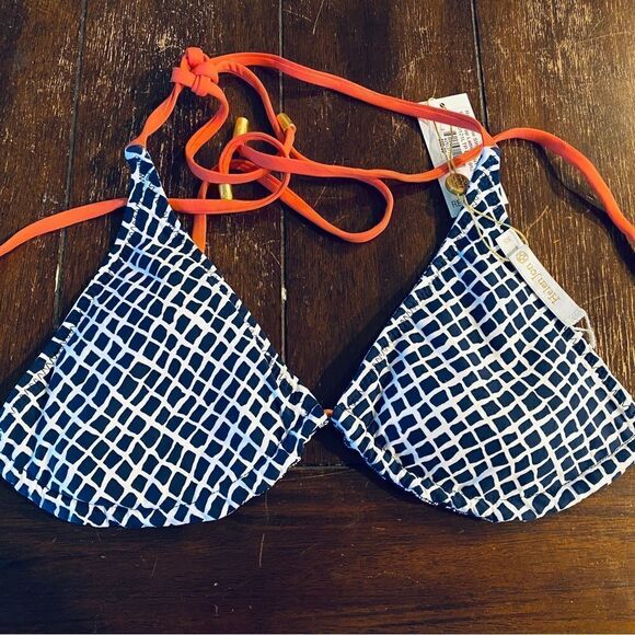 Helen Jon Women's Reversible String Bikini Swimwear Top - Picture 2 of 6